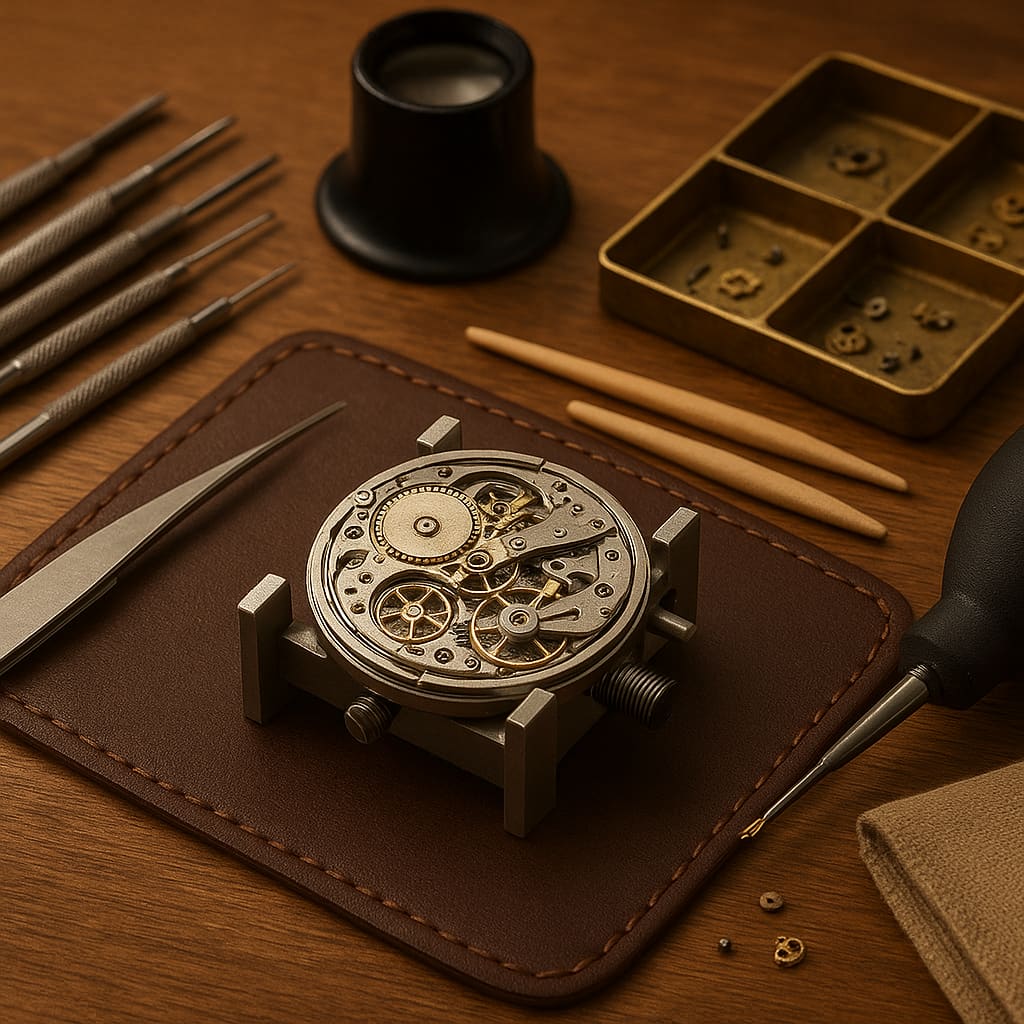 Watch repair workbench